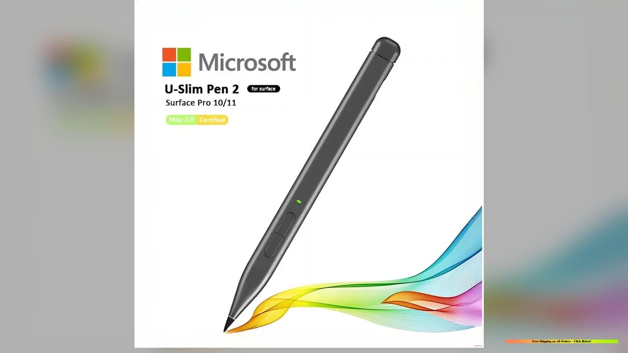 Slim Pen 2 For Microsoft Surface Pro 10 8 9 4096 Palm Rejection Ink Stylus Pencil For Surface Lapto