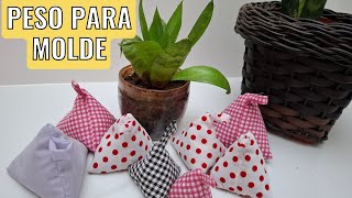 Como Fazer Peso Para Molde Com Retalhos - Costura Para Iniciantes - Pesinhos Lindos E Úteis.