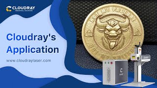 Deep Engraving 40Mm Brass Coin On A Cloudray Qs-30 30W Laser