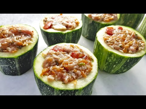 Video: Gefüllte Zucchini. Schritt-für-Schritt-Rezept Mit Foto