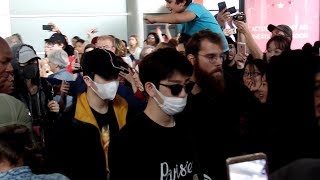 Got7 갓세븐 Arriving At Paris Airport In A Crowd Of Crazy Fans - 9Th June 2018