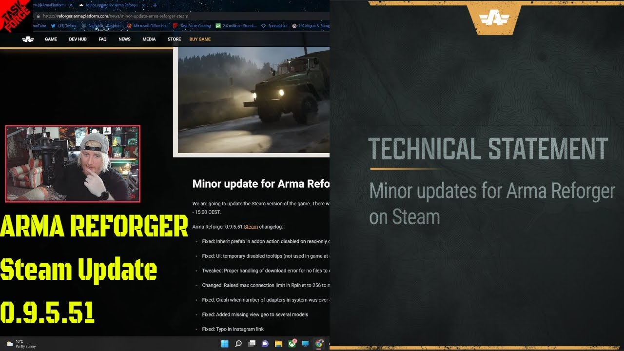 ARMA REFORGER PC UPDATE  0.9.5.51 MINOR UPDATE PATCH NOTES