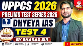 UPPCS prelims test series 2026 / DHYEYA IAS test series 2026 /Uppcs practice set