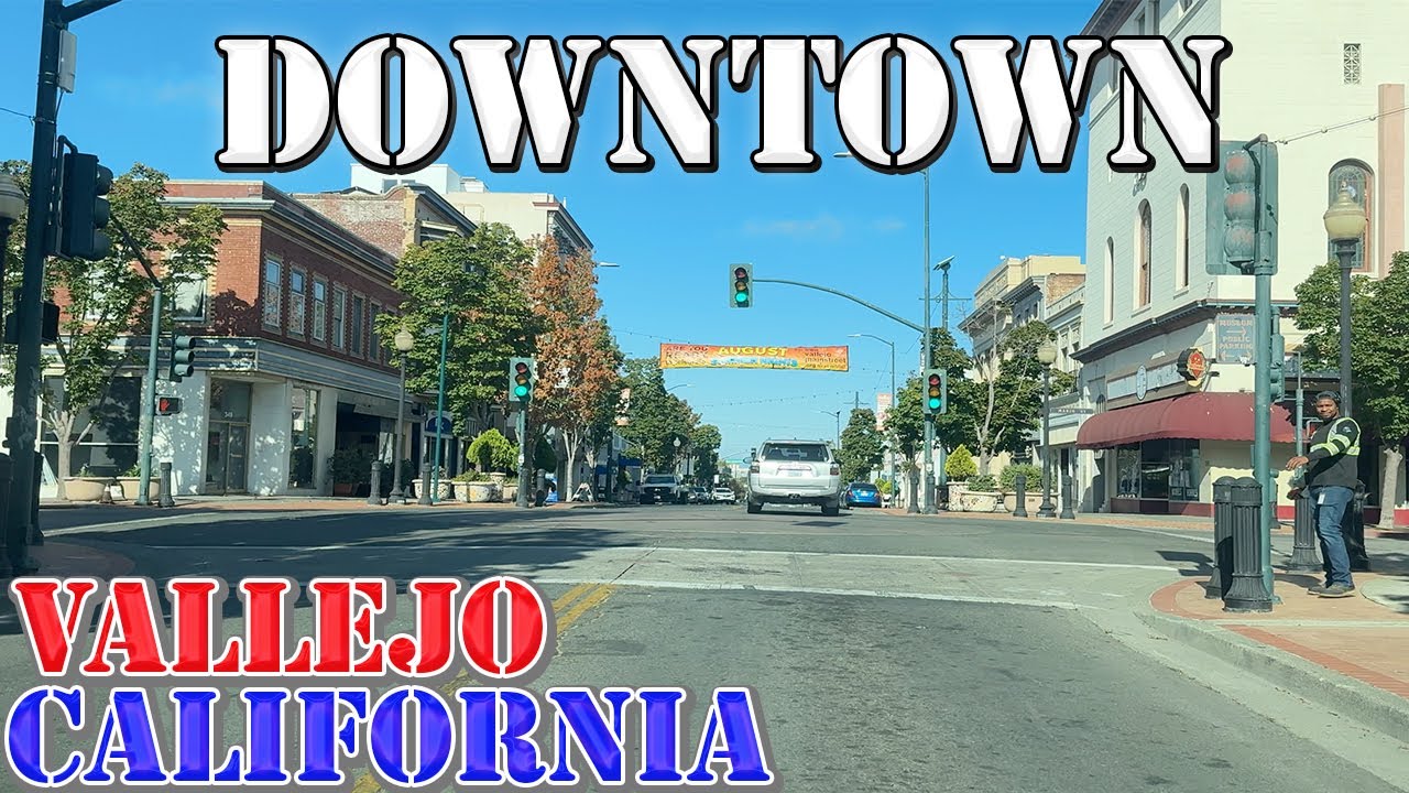 Vallejo - California - 4K Downtown Drive