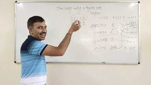 Time Delay using a Register Pair with programming Example