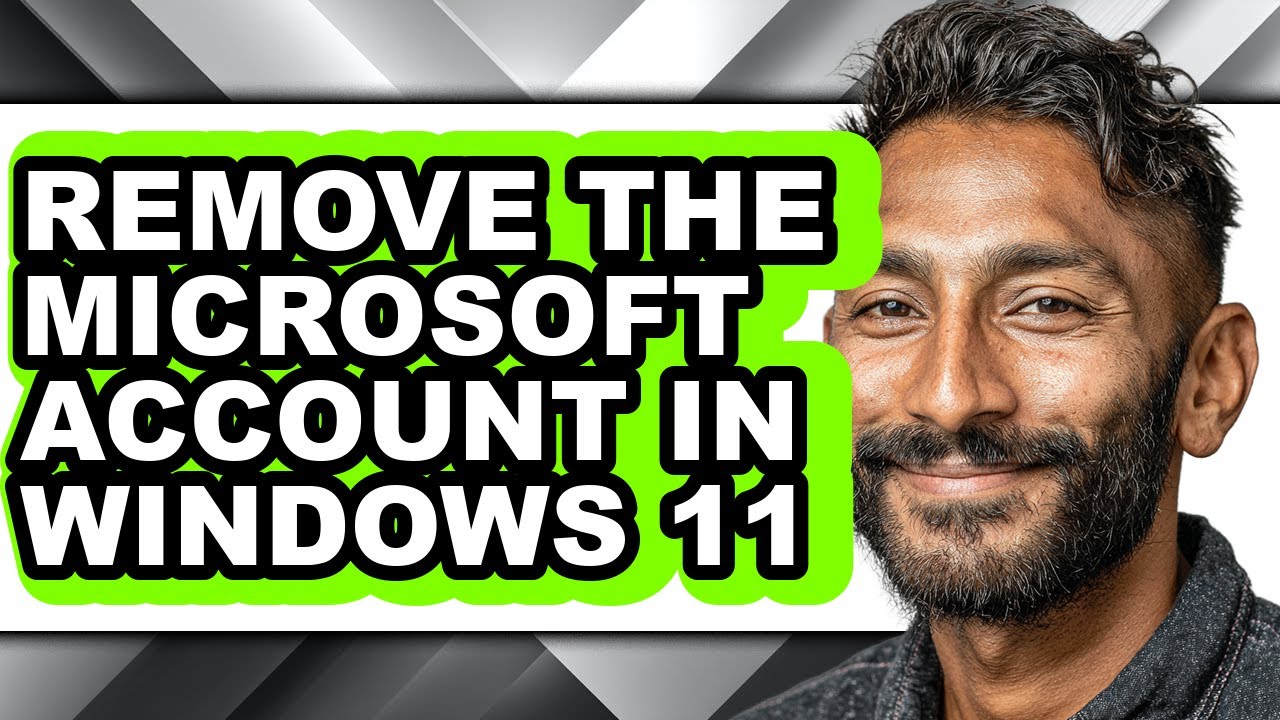How to Remove the Microsoft Account in Windows 11 (easy Method)
