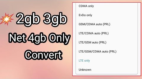 How To Enable 4G/ LTE Only Mode On any Android