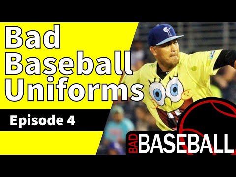 Awful Bad Baseball Uniforms with Ugly Jerseys and Horrible Colors & Designs