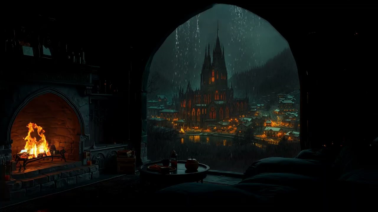 (No Ads) Fall Into Deep Sleep • Quiet Room Ambience for Better Sleep & Relaxing Rain for Sleeping