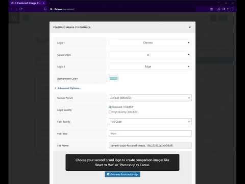 Featured Image Customizer - Generate Post Thumbnails Instantly