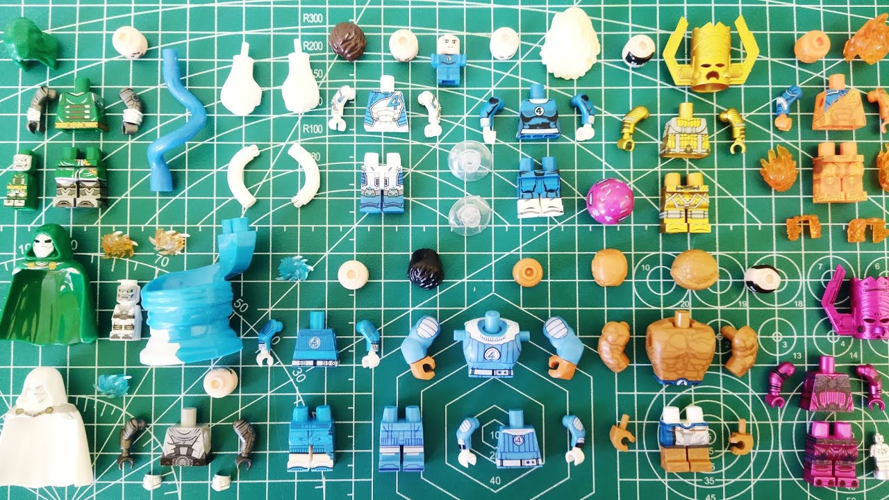 Минифигурка LEGO Fantastic Four First Step | Галактус, невидимые женщины, доктор Дум | неофициаль...