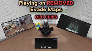 ALL 7 NEW EVADE MAPS (SECRET MAP & DEATH MAZE) 