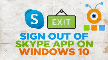 How to Logout of Skype App in Windows