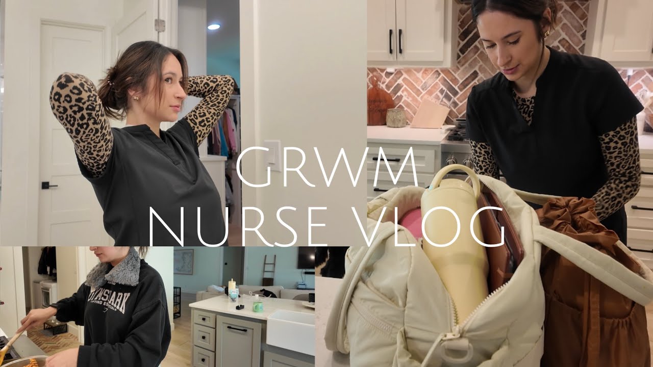 nurse GRWM vlog | new job position✨