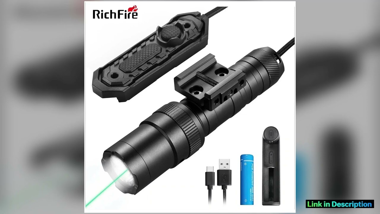 Convoy Professional Tactical Flashlight 2000LMS 2 in 1 Com LED Light Waterproof Quick Release ML PT