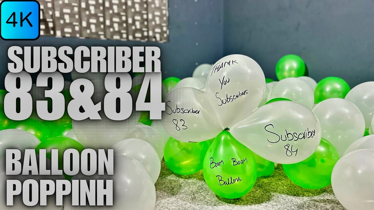 Mystery Subscriber Balloon Pop Challenge! Who's Inside? 🎈🕵️‍♂️!|83&84!|Pop the balloon or find love!