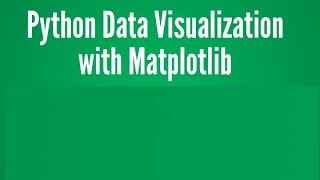 Data Visualization Using Pyplot | Part 23 by MFSEDU