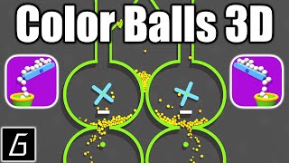 Color Balls 3D Gameplay - First Levels 1 - 30 (iOS - Android) screenshot 5