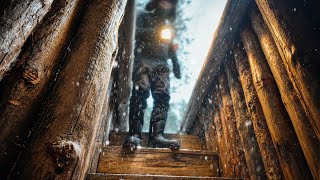 Without Water in a BLIZZARD, I found a UNDERSNOW HOUSE and It Saved me