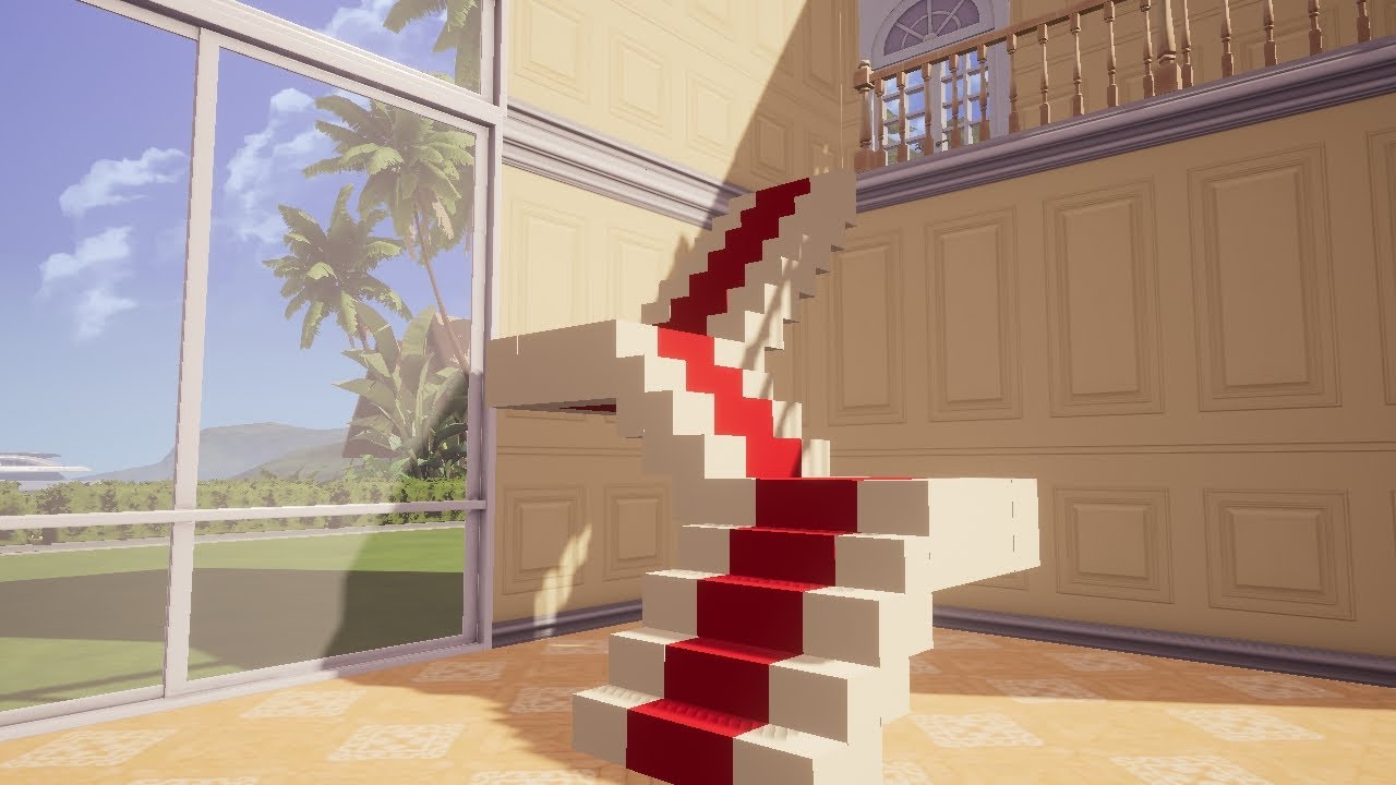 Tutorial to build a stairs using blocks in Life Makeover - YouTube