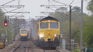 Freightliner Class 66 passes Adwick (28/4/22)