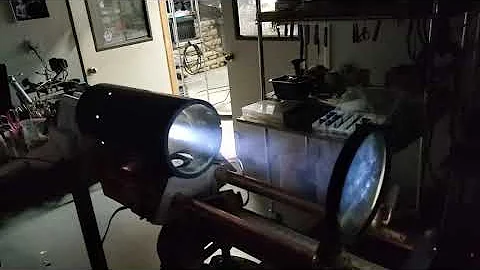 Smoke effect on laser cannon