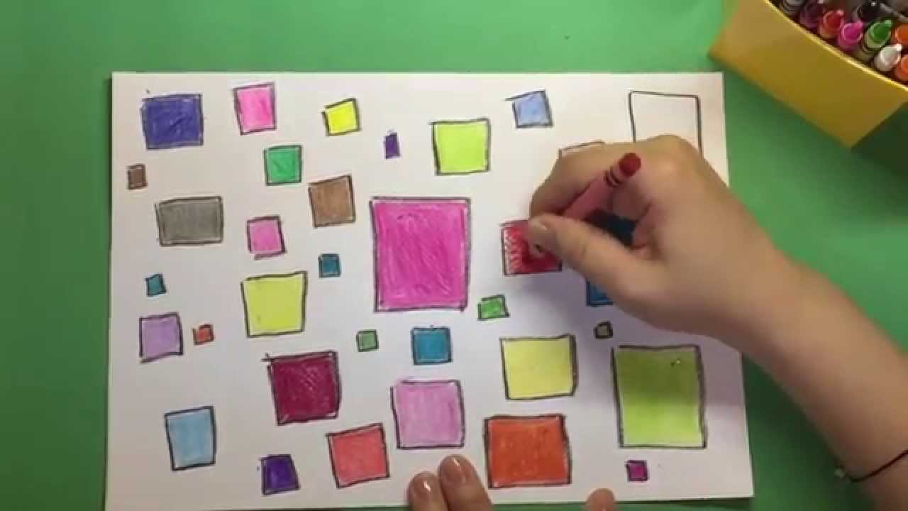 Square crayola drawing shapes coloring by Toys for Kids Co