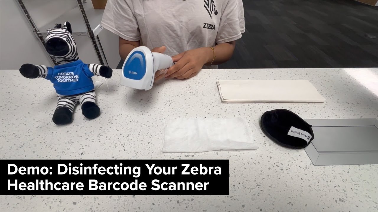 Disinfecting Healthcare Barcode Scanners Demo | Zebra