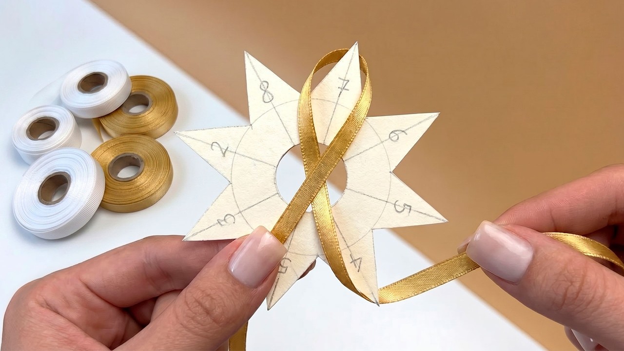 EASY AND SO BEAUTIFUL!😍 A STUNNING SATIN RIBBON DECOR IDEA!😍 CREATIVE MASTER CLASS
