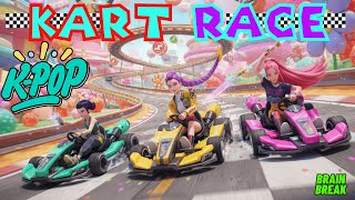 Kids Brain Break Workout | K-POP Demon Hunters Kart Race | Fun PE Game Challenge screenshot 3