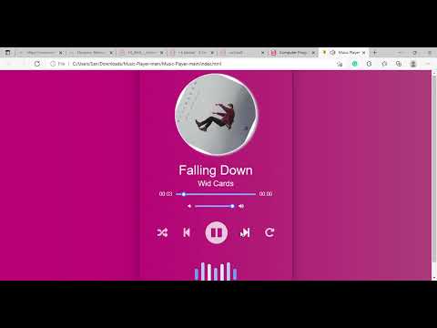 A Modern Music Player In Javascript, HTML And CSS