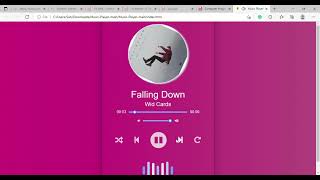 A Modern Music Player In Javascript, HTML And CSS screenshot 1