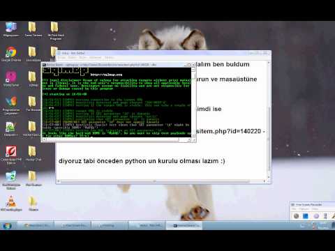 sqlmap kullanımı
