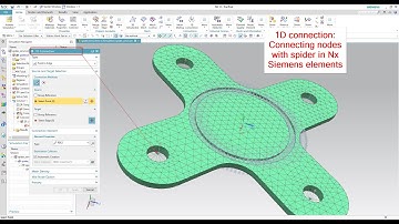 1D connection Connecting nodes with spider in Nx Siemens elements | Unigraphics pre/post application