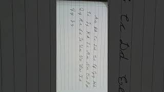 cursive letters #capitalandsmallletters #english #shorts#letters