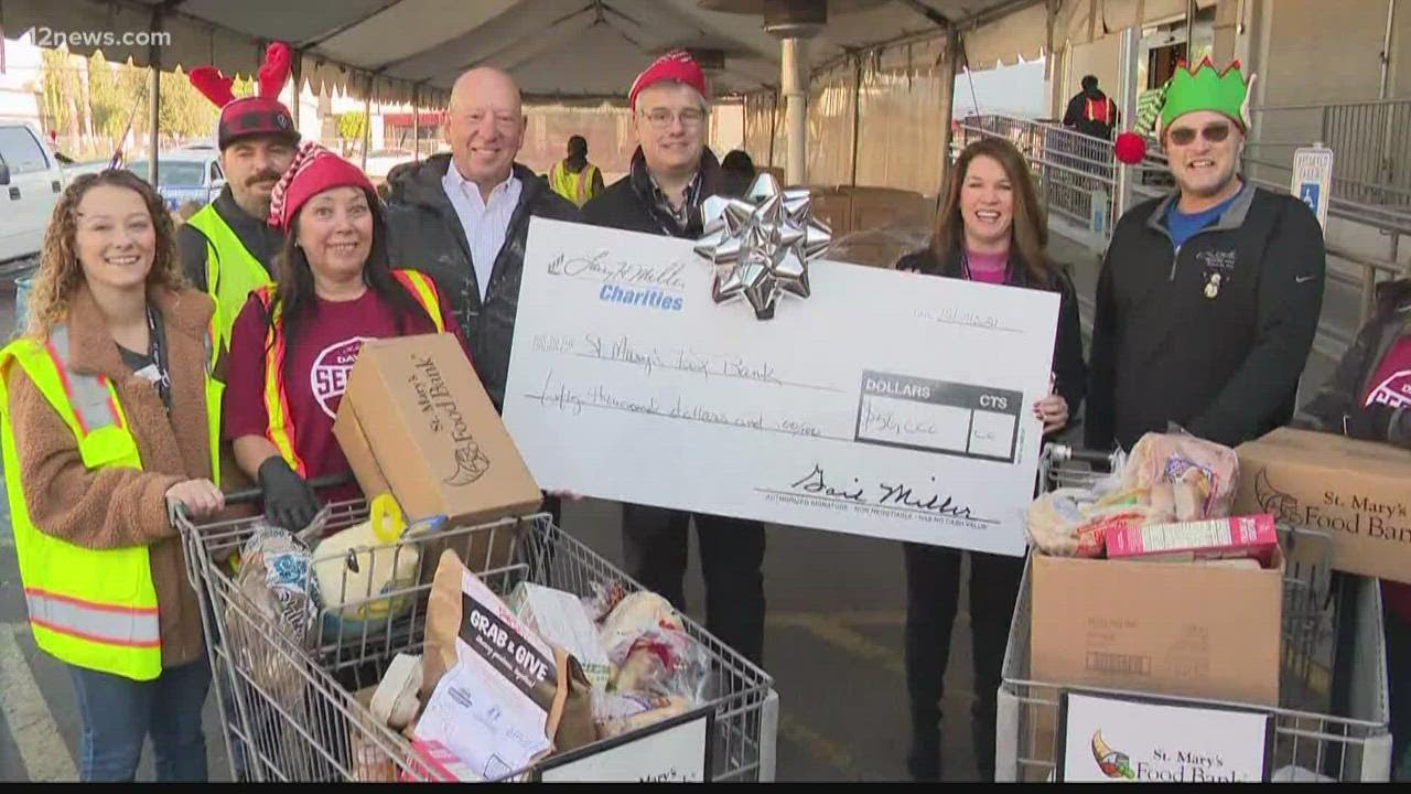 St. Mary's Food Bank distributes holiday food boxes
