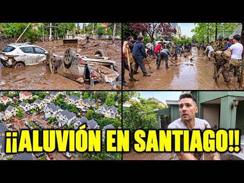 🚨 FLASH FLOOD IN SANTIAGO! INTENSE RAINS LEAVE STREETS AND HOMES COVERED IN MUD