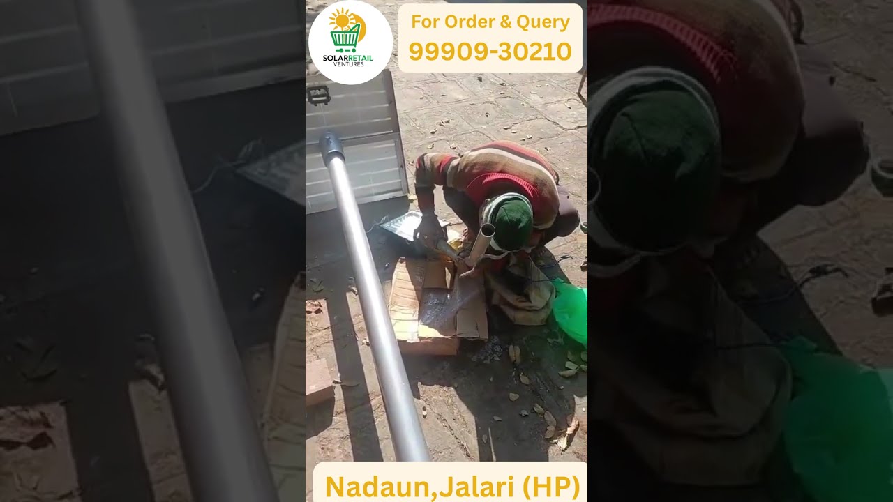 “Ek pole, ek light, aur free ki roshni – semi integrated solar street light!”