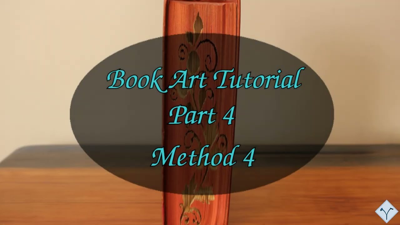 Method 4 - Negative Cut Only method - Book Art Tutorial - Part 4