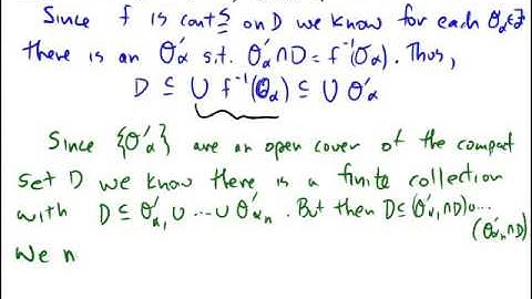 Properties of continuous functions