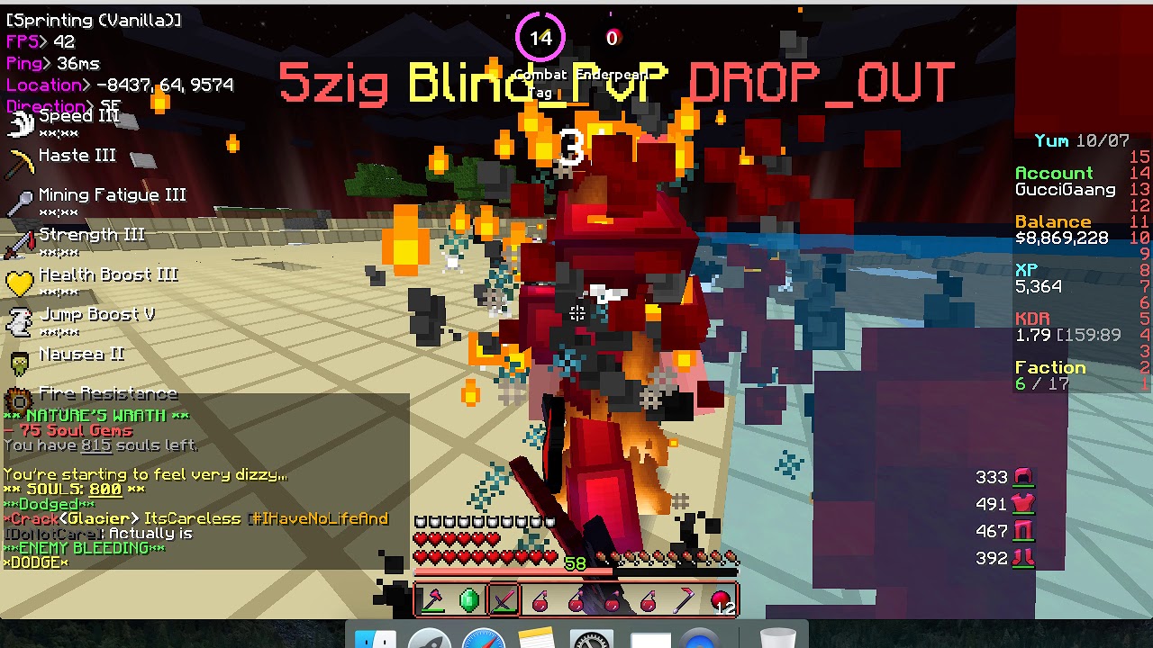 CosmicPvp Godset Kill On BlindPVP - IcePlanet