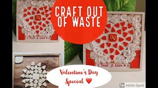 Best Craft Idea Out Of Waste | Valentines Day Special Gift | Wall Hanging Decoration