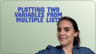 Mathematica: Plotting two variables from multiple lists