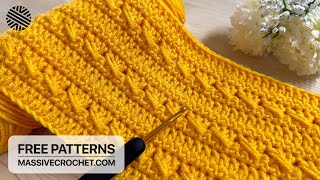 LOVELY Crochet Pattern for Beginners! 👌 Discover a SUPER EASY & GORGEOUS Stitch for Blankets & Bags by Massive Crochet 5,040 views 9 days ago 13 minutes, 33 seconds