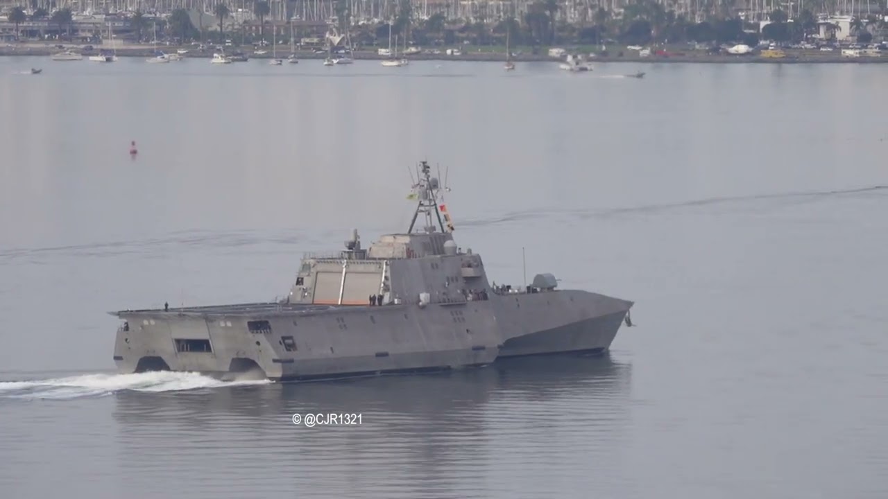 USS Oakland (LCS 24) Outbound - January 19, 2022 - San Diego