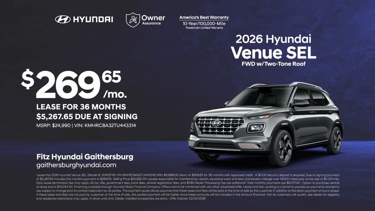 Hyundai Venue 01/18/2026 6781700