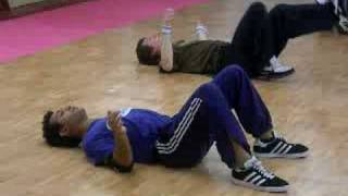 Breakdance class - headswipes