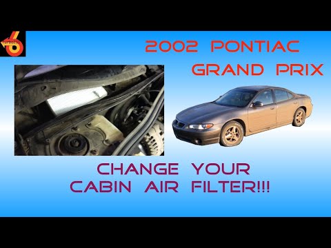 2002 Pontiac Grand Prix Cabin Air Filter Change!