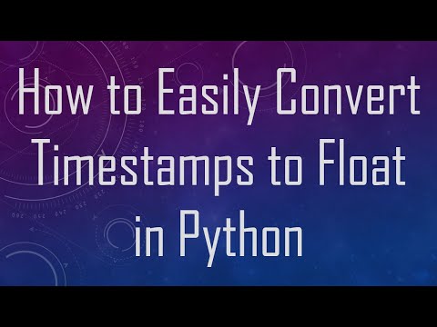 How to Easily Convert Timestamps to Float in Python