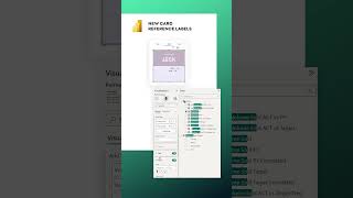 New Card & Reference Labels in Power BI